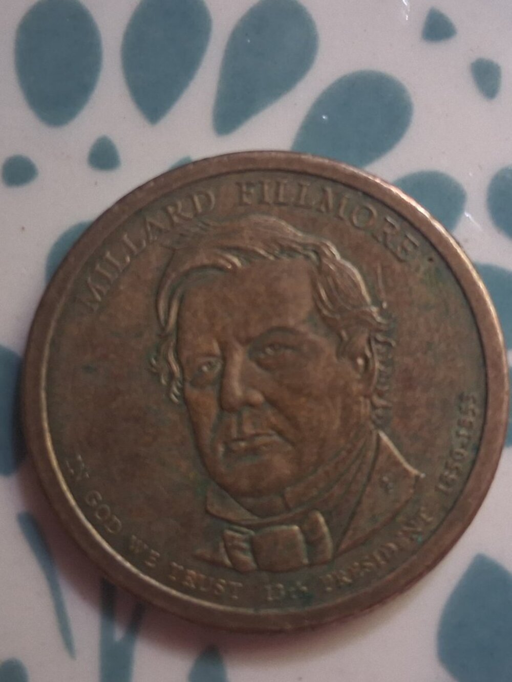 Millard Fillmore dollar coin 13th president Rare